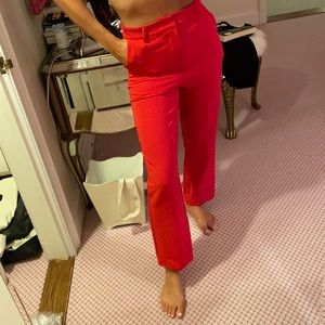 Lovers + Friends highwaisted red pants